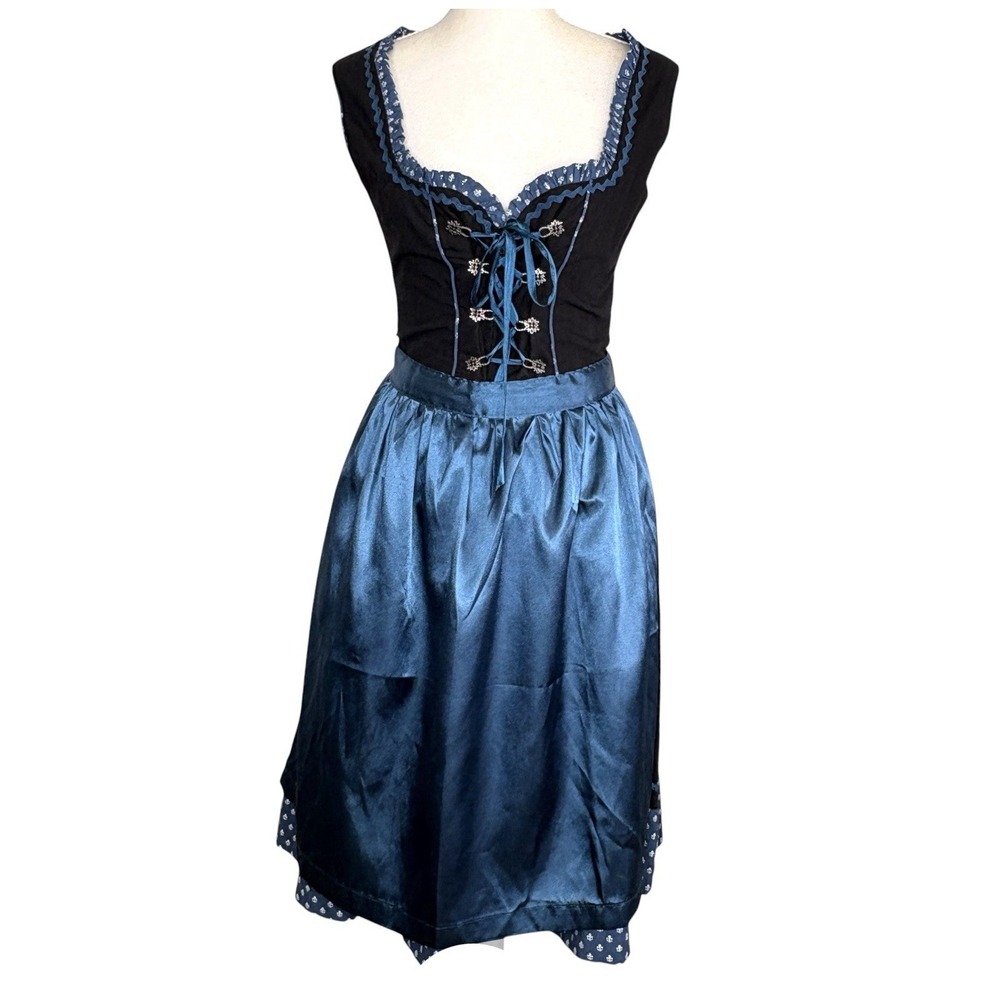 Lifos Trachten Dirndl Dress EU 36 Small Oktoberfest Ren Fair Milkmaid German